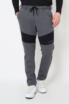 【25AW】 SW HC PANTS / ツートーン 異素材切り替え ロングパンツ (ブラック)