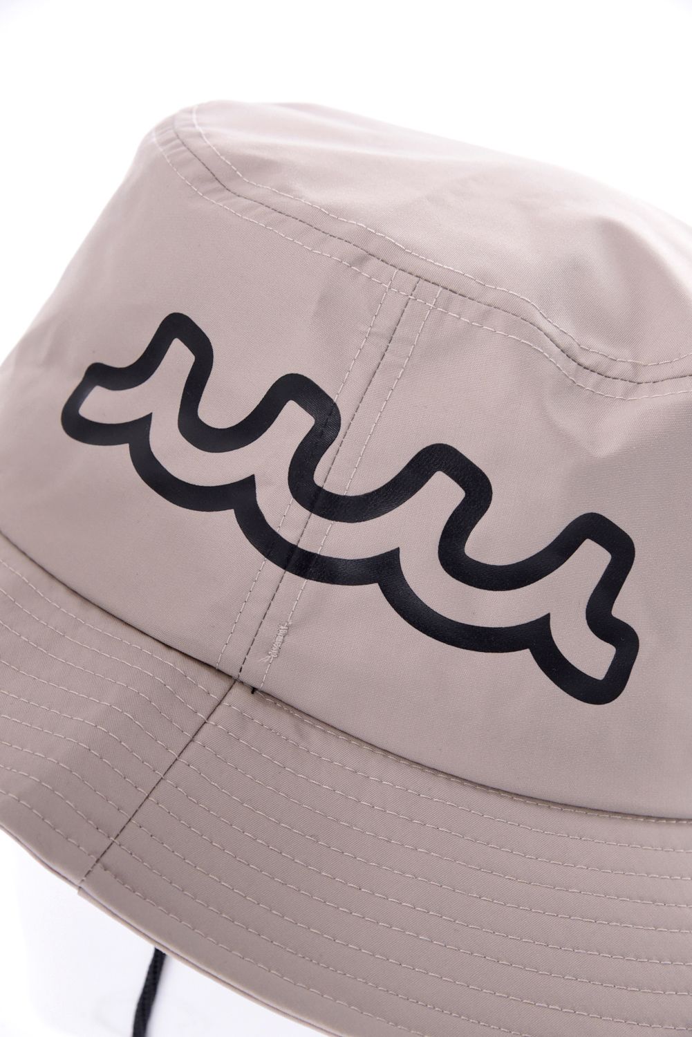 REIN BUCKET HAT / 防水 ロゴ バケットハット (ベージュ)