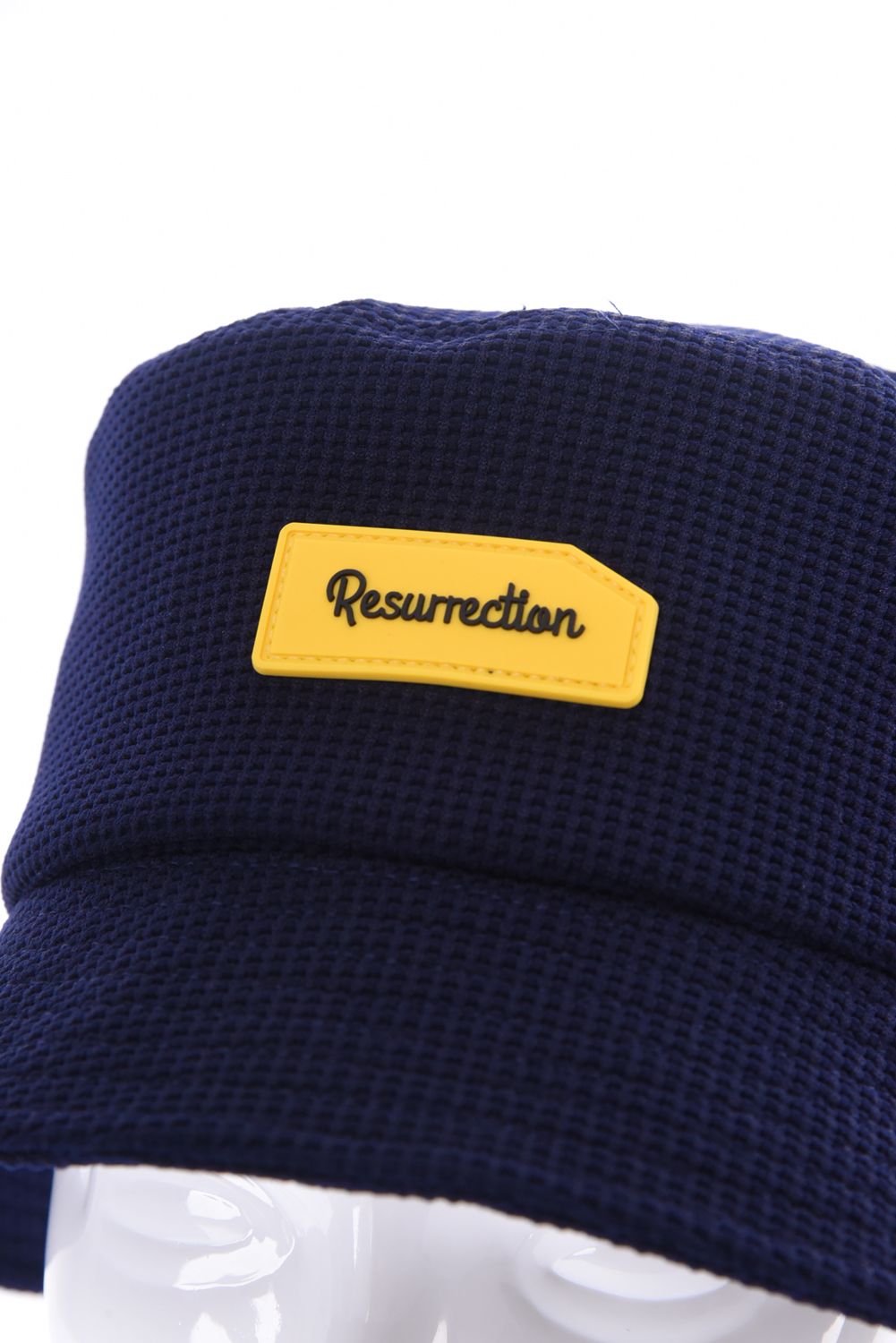 【26SS】 SILICON TAG WAFFLE HAT / シリコンタグ ワッフル バケットハット (ネイビー)*