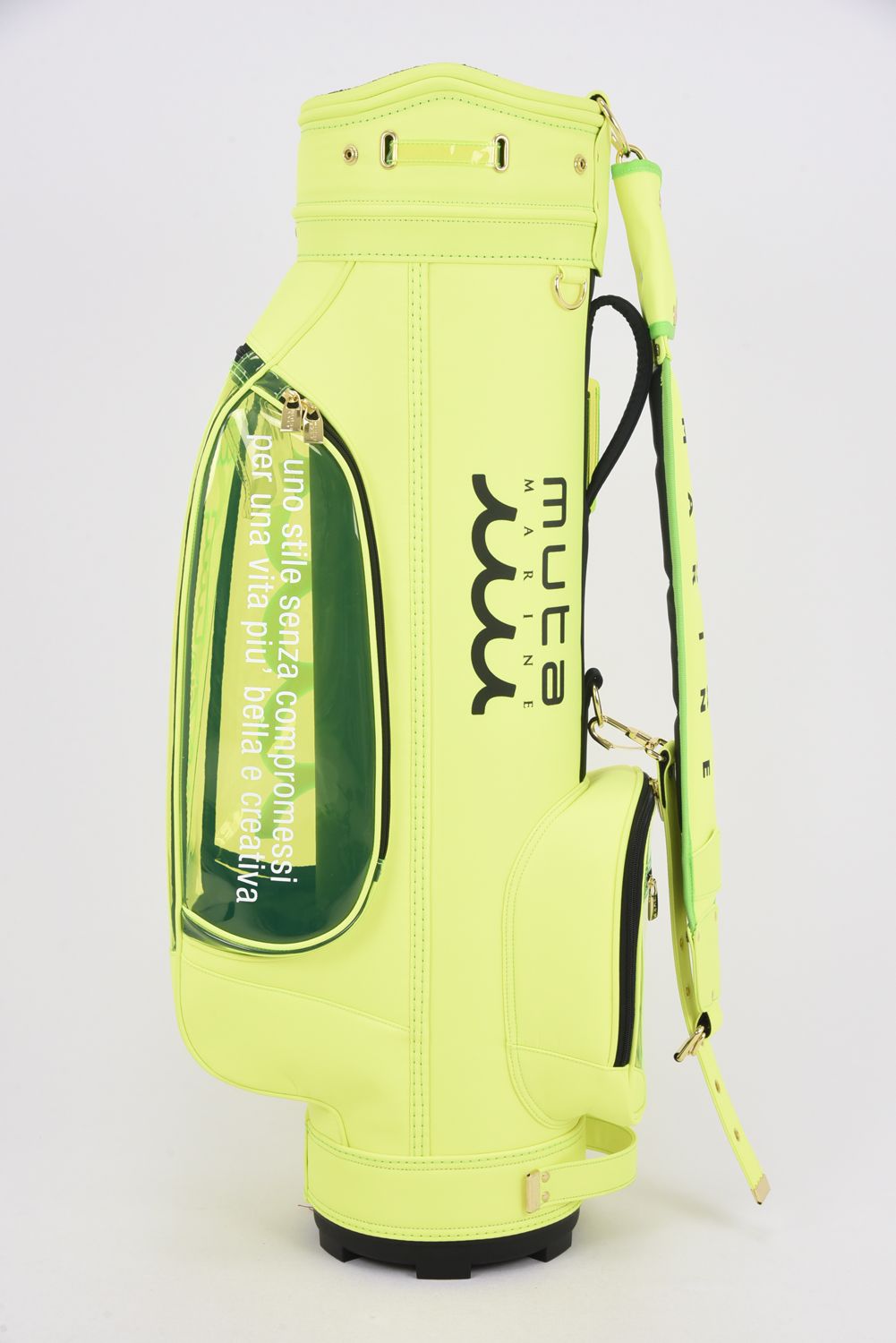 【銀行振込・代金引換不可】【返品・交換不可】 CADDY BAG & COVER / ナイロン×クリア キャディバッグ&ヘッドカバーセット (イエロー)