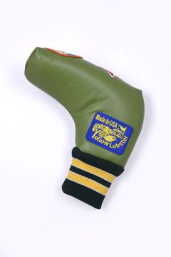 U-LEATHER PUTTER COVER / シンセティックレザー ワッペン ピンタイプ パターカバー (エンシニータスグラス)