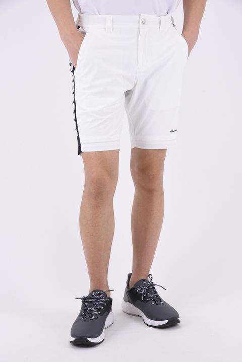 SOLOTEX®︎ SHORT PANTS / サイドラインロゴ ショートパンツ (ホワイト)