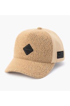 MEN’S WOOL BOA CAP / ウール混 ダイヤモンドロゴ ボアキャップ (ベージュ)