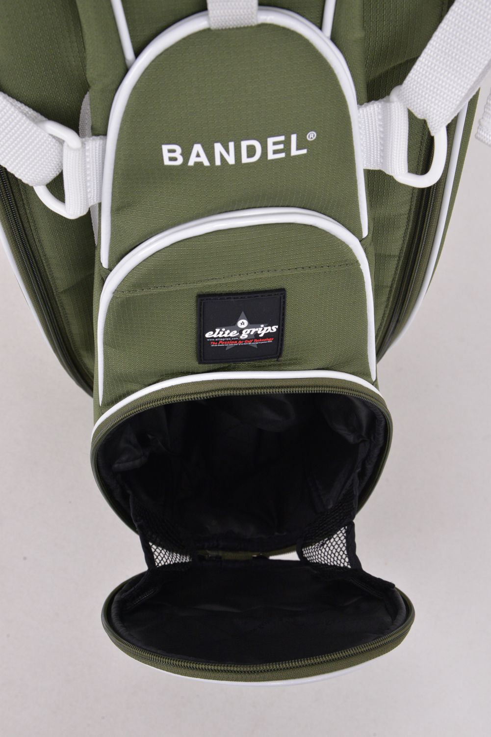 【ポイント10倍】 BANDEL × elitegrips D-Type 9.5inch CADDY BAG / エリートグリップ コラボレーション キャディバッグ (カーキ)