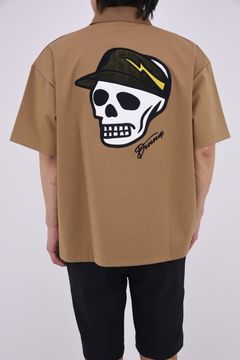 【26SS】 DVG OVER FIT POLO / バックプリント オーバーサイズ ポロシャツ (ウォルナット)