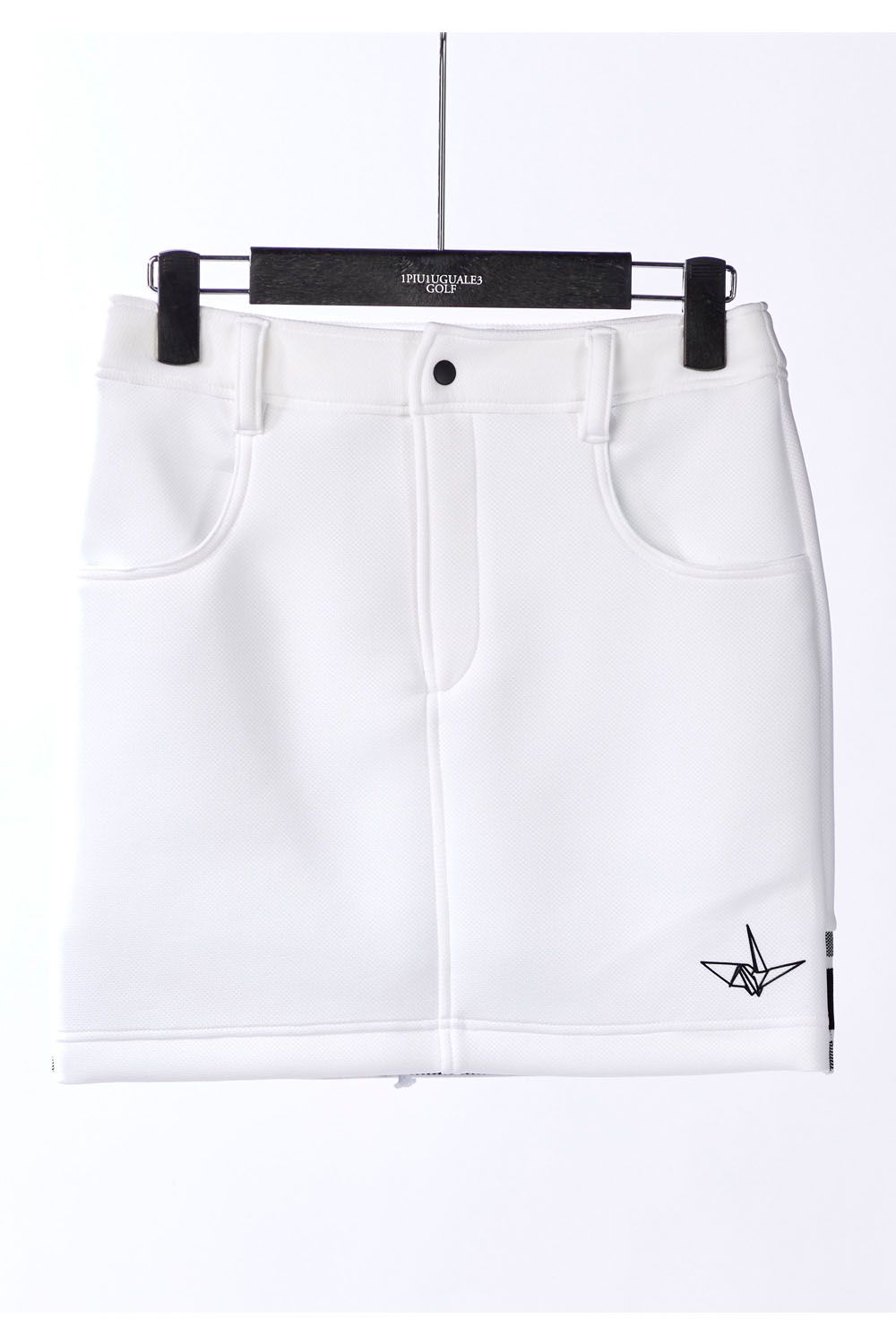 【レディース】 LOGO RIB SKIRT / ロゴ リブ スカート (ホワイト)