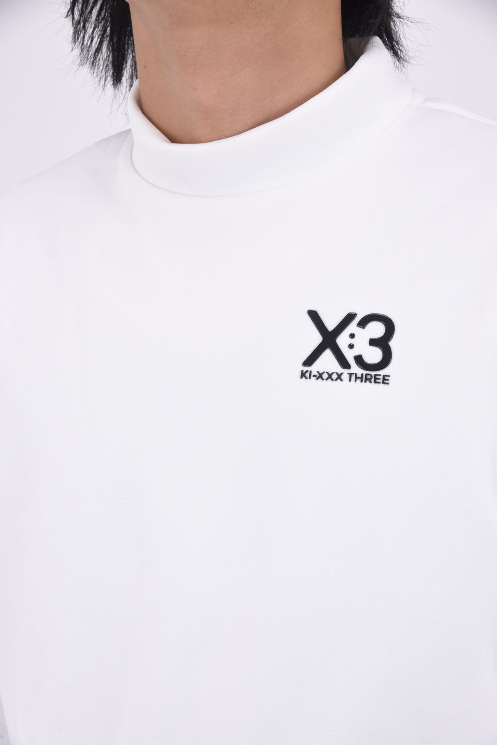 【25AW】 BACK LINE LOGO LONG SLEEVE HIGH NECK / バック ライン ロゴ 長袖 ハイネック (ホワイト)