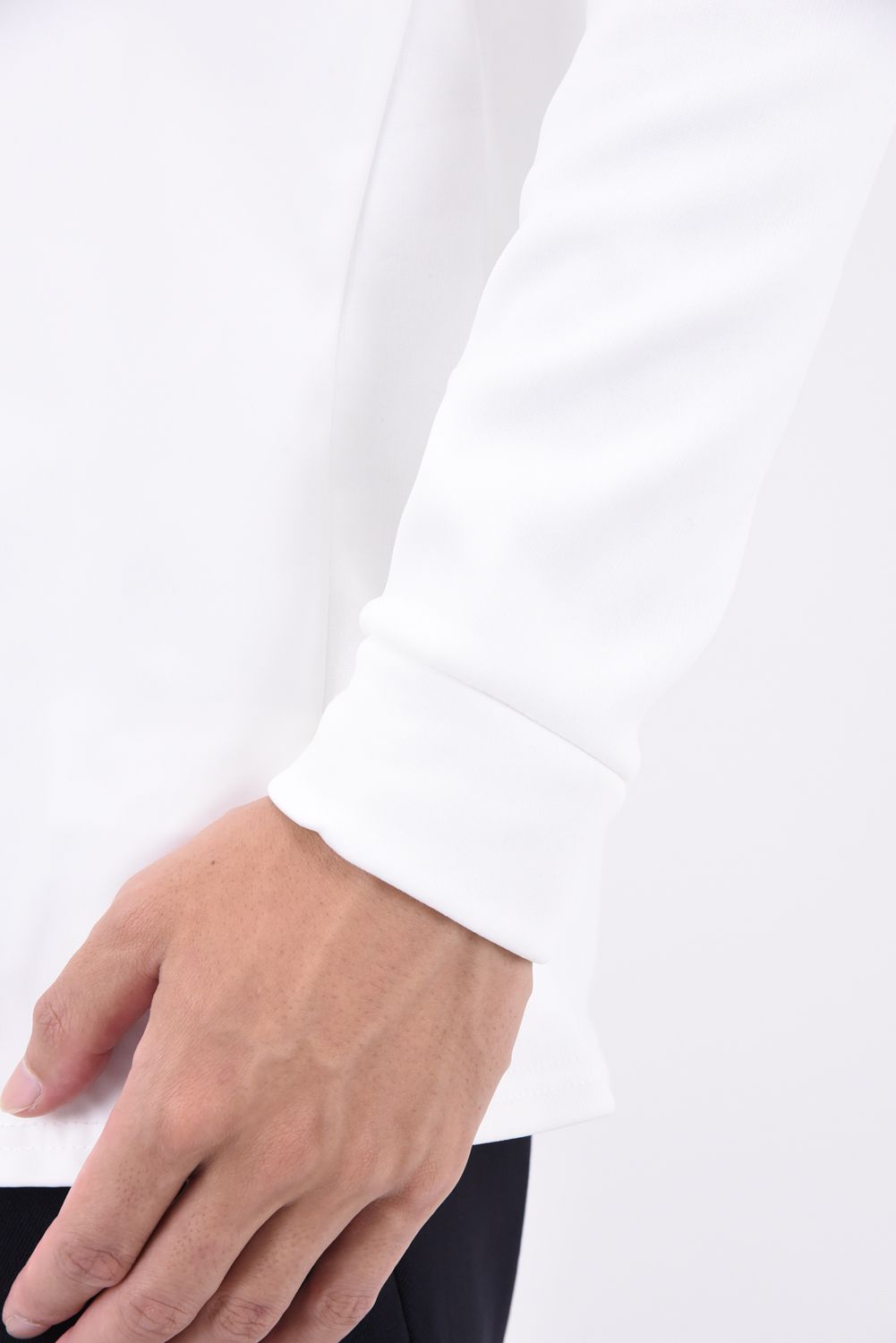 WINDPROOF MOCK / ウィンド プルーフ モックネック Tシャツ (ホワイト)