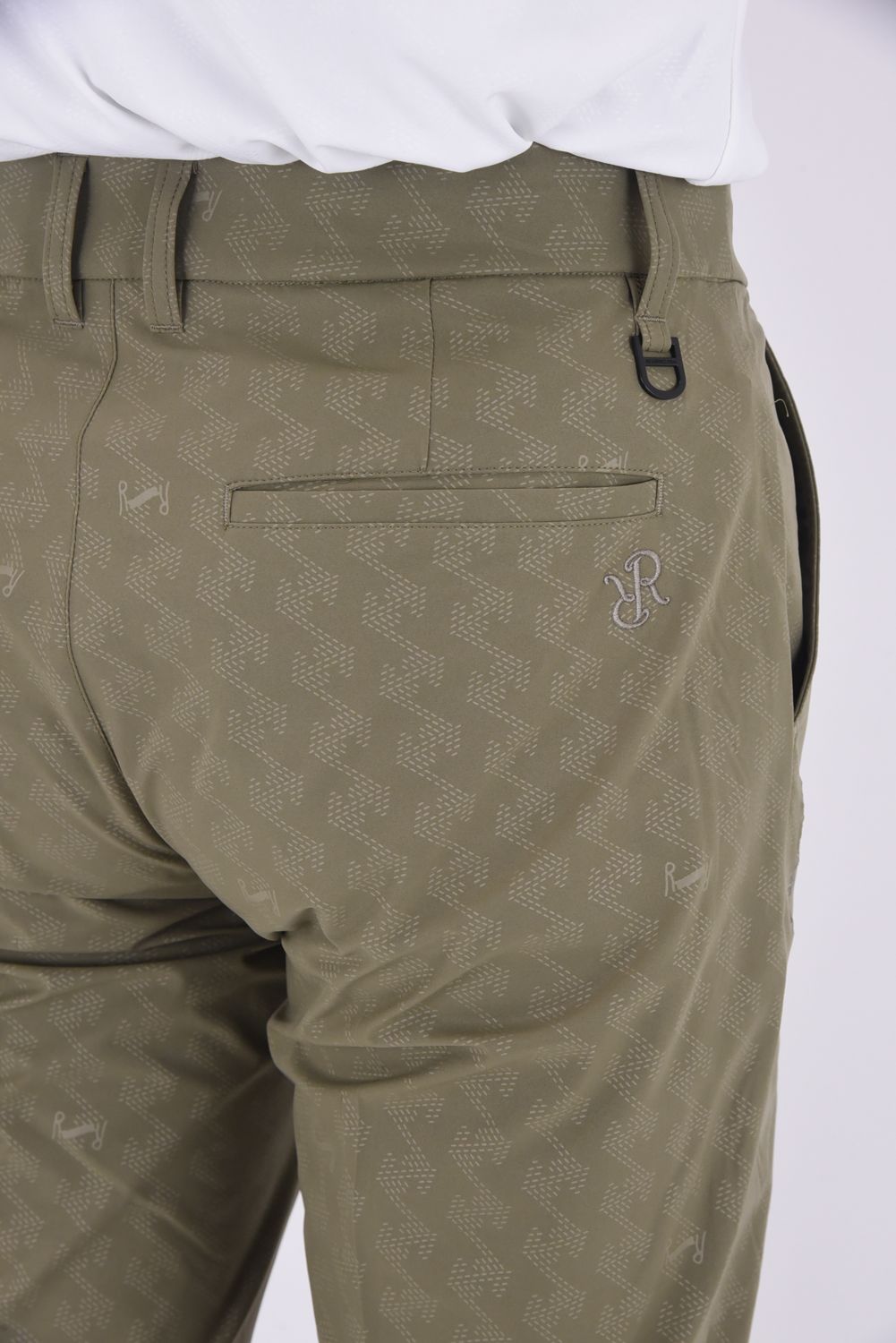 【25SS】GM EMBOSS LONG PANTS / オリジナルテキスタイル ロングパンツ (カーキ)*
