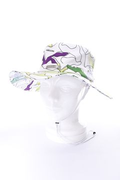 【26SS】 AXON CAMO FIELD HAT / ポリエステルツイル カモフラージュプリント サファリハット (ホワイト)