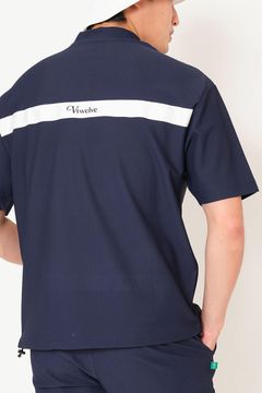 【26SS】 AIRY AWA MOCK / ワッフル生地 バックライン モックネックTシャツ (ネイビー)