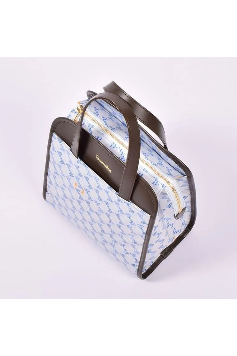 【26SS】 LANIUS TETRA (ラニウス テトラ) / ブランドオリジナルテキスタイル スリム カートバッグ (アクア)*