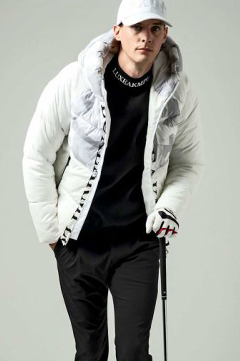 CENTER LOGO  HOODY / バックロゴ パデッドジャケット (ホワイトカモ) 『LEON1月号P193掲載商品』