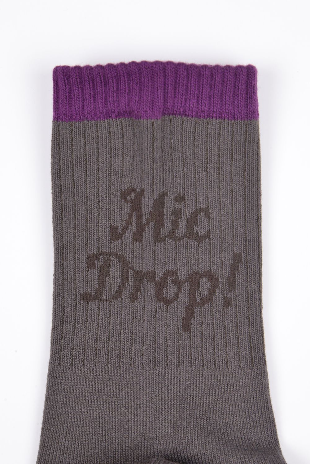 【26SS】 CREW SOCKS / アシンメトリー クルーソックス (パープル)