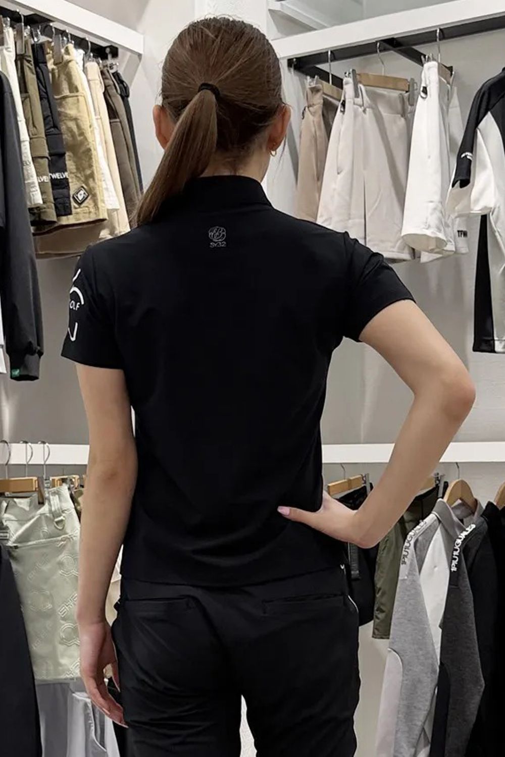 【ポイント10倍】 【26SS】【レディース】 BOSELLI DRY SHIRTS / ドライシャツ (ブラック)*