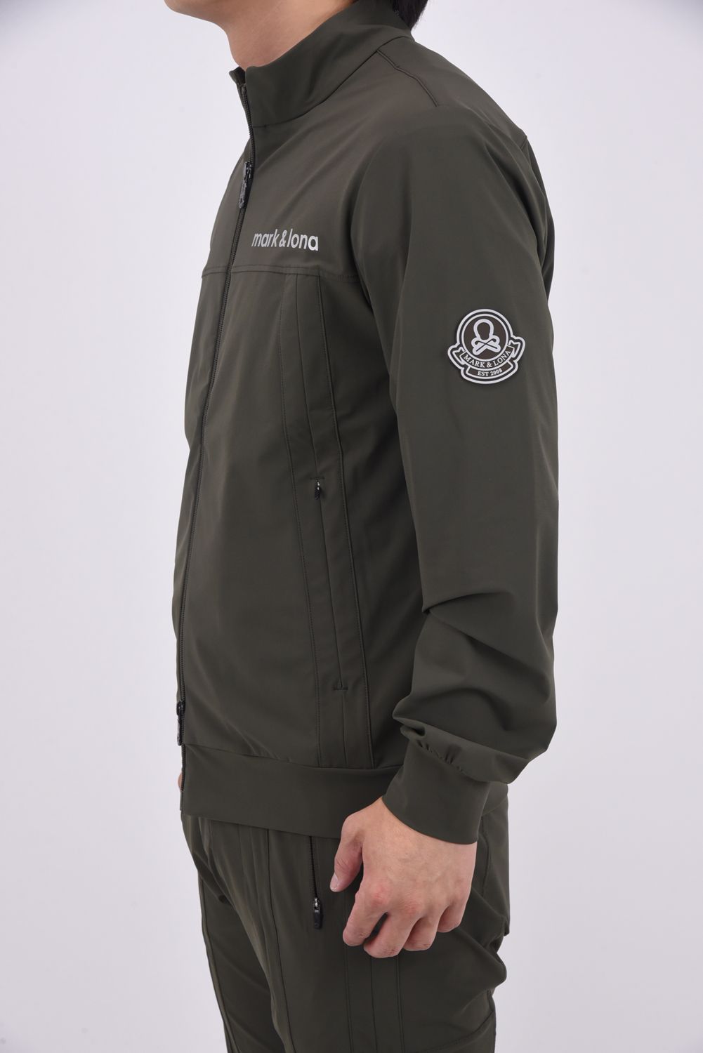 【2025AW】 S.I.D HYPER STRETCH JACKET / リフレクターロゴプリント シリコンワッペン テクニカルジャケット (カーキ)