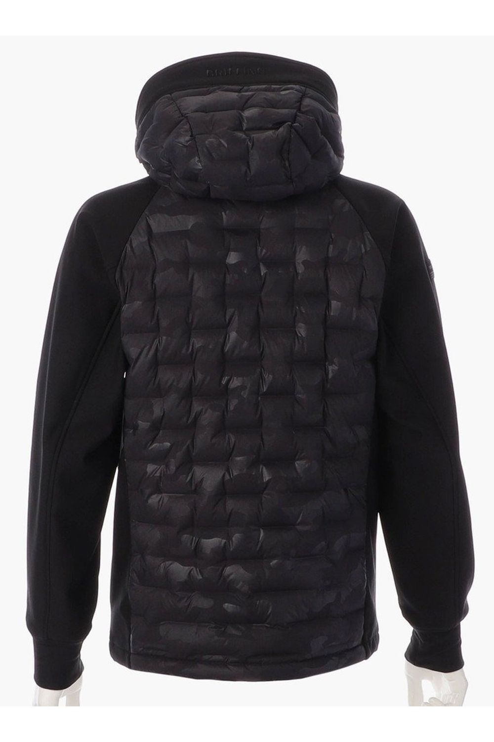【25AW】 MEN'S HYBRID DOWN PARKA / ストレッチタフタ ダイヤモンドロゴ ハイブリッドダウンジップパーカー (ブラック/カモ)