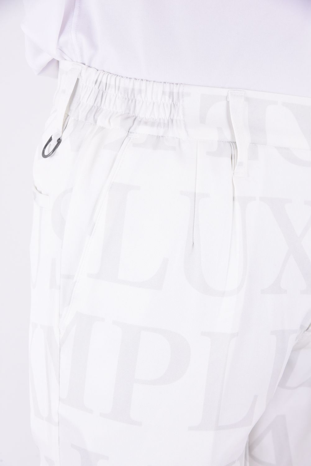 【春夏仕様】SAME LOGO PANTS / 総柄ロゴスラックス (ホワイト)
