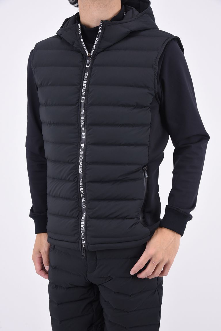 1PIU1UGUALE3 GOLF - HOODED DOWN VEST / ヴィクトリアダウン 