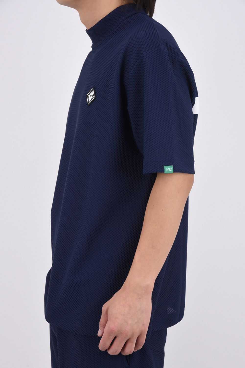 【ポイント10倍】【26SS】 AIRY AWA MOCK / ワッフル生地 バックライン モックネックTシャツ (ネイビー)