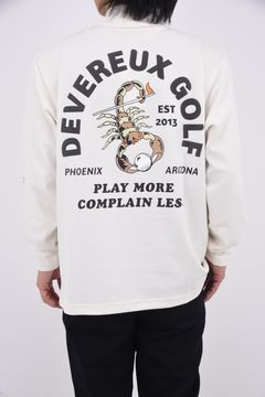 【25AW】 STINGER FITTED / バック スコーピオンデザイン ロングスリーブ モックネック (ホワイト)
