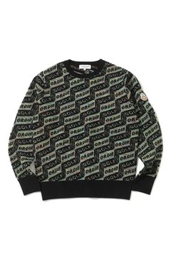 【2025AW】 DÉPÊCHE GEOMETRY JACQUARD KNIT / ジオメトリックパターン プルオーバーニット (ブラック)