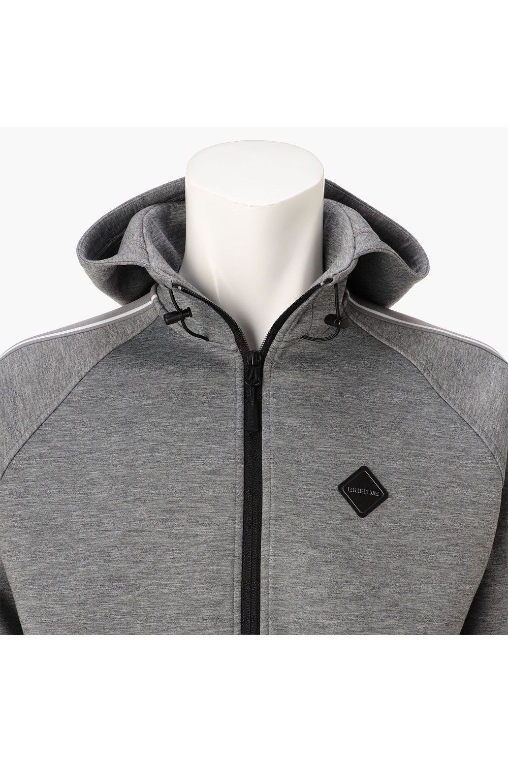 【26AW】 MEN’S WARM LINE PARKA / ダンボールニット サイドライン ジップアップパーカー (グレー)
