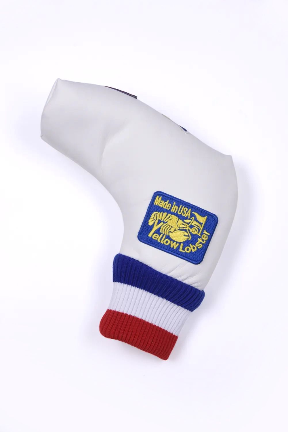U-LEATHER PUTTER COVER / シンセティックレザー ワッペン ピンタイプ パターカバー (ニューポートホワイト)