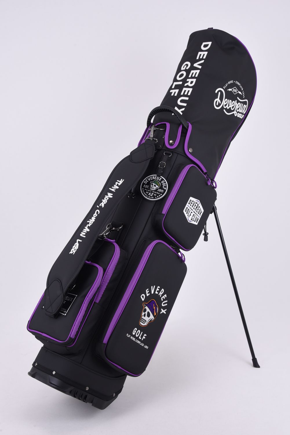 【26SS】【銀行振込・代金引換不可】【返品・交換不可】 DVG DEEP SIDE POCKET CADDIE BAG / ディープサイドポケット スタンドタイプ キャディバッグ (ブラック)