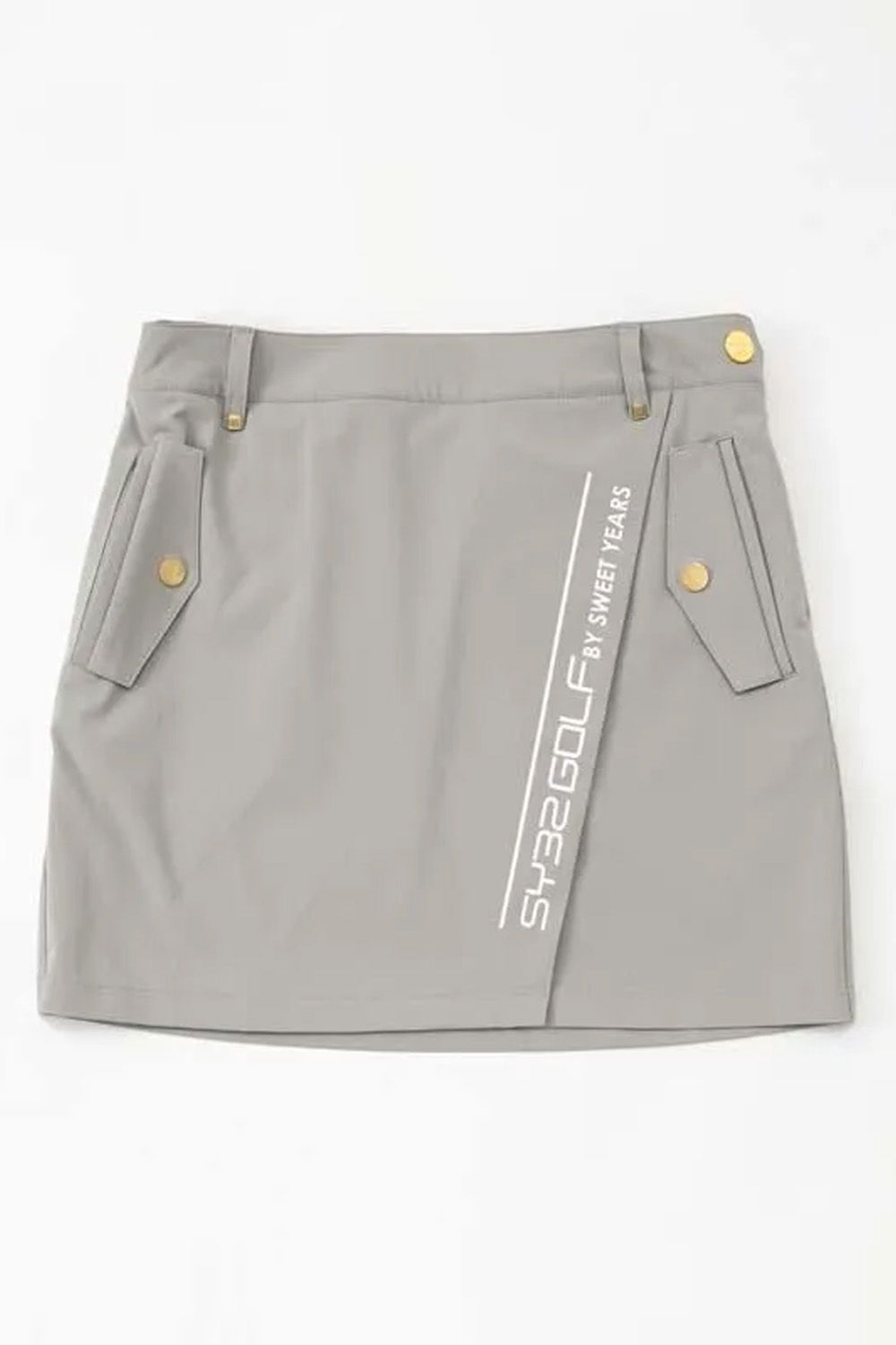 【26SS】【レディース】 MINI HERRINGBONE SKIRT / ミニヘリンボーン スカート (グレー)*