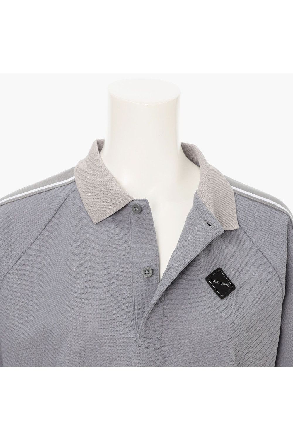 【26SS】【レディース】 WOMEN’S LINE POLO / カノコ生地 ラインロゴテープ リラックスフィット ポロシャツ (グレー)