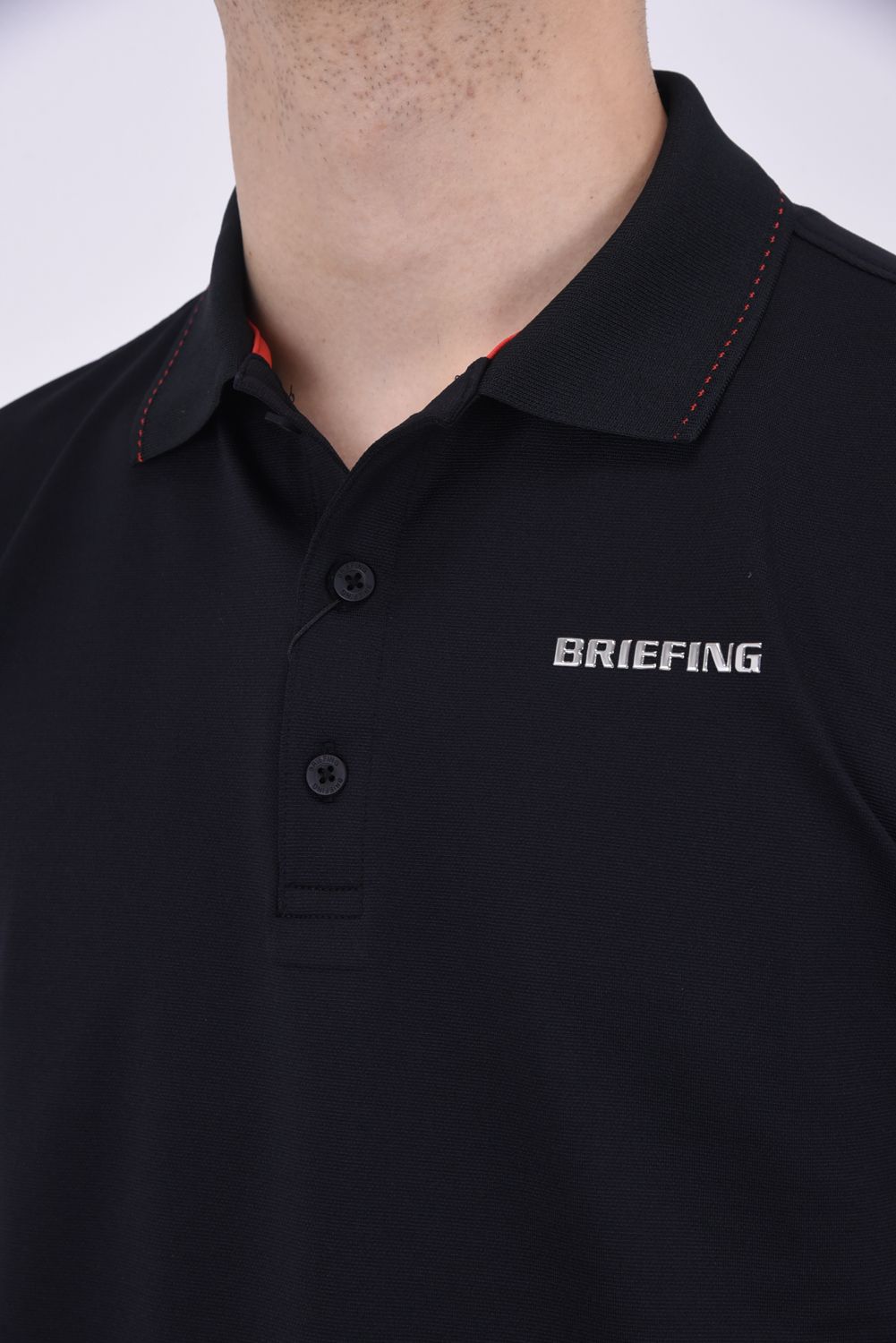 BRIEFING - MENS BASIC POLO / ロゴ ベーシックポロシャツ