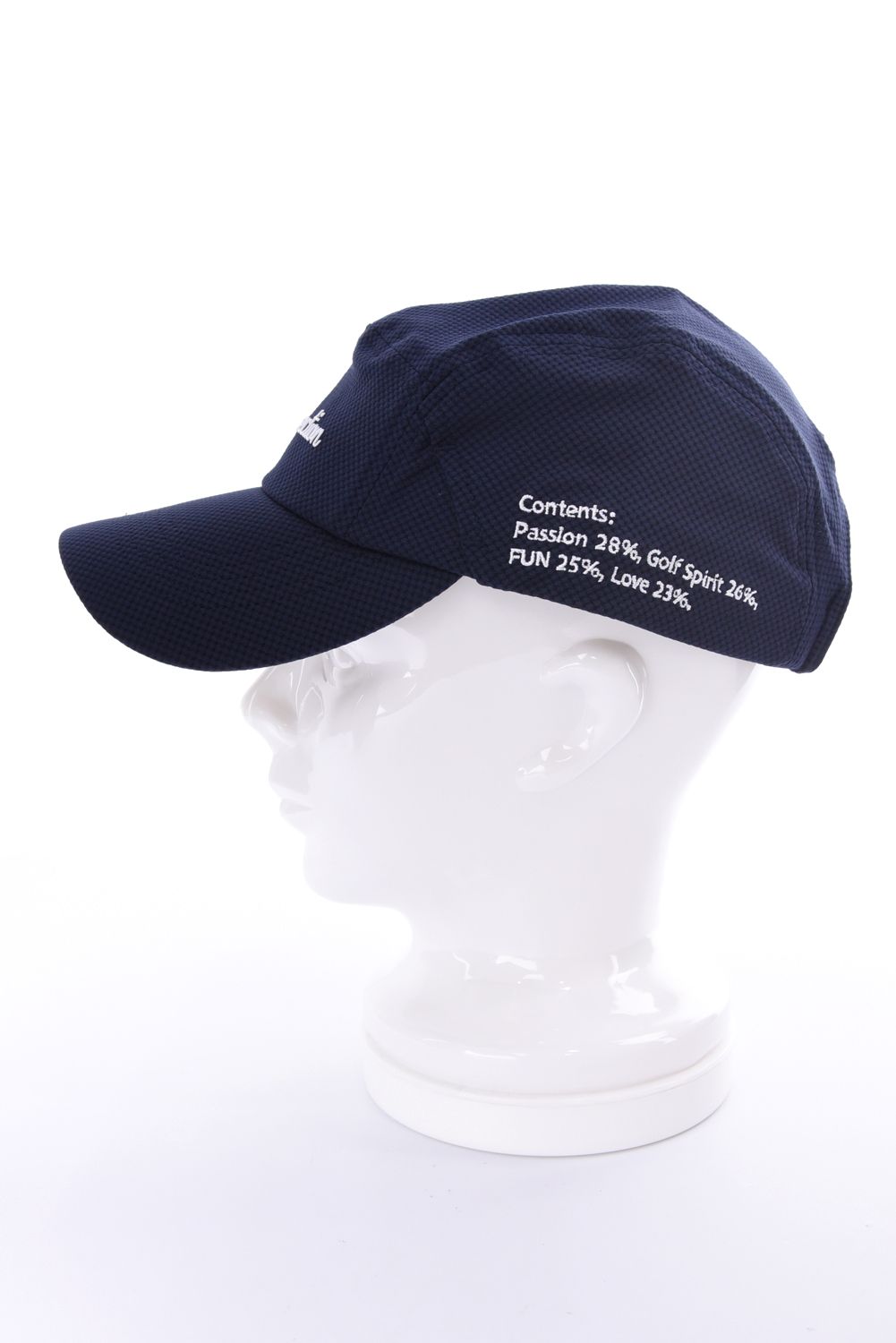 【26AW】 JET CAP / シボ素材 ブランドロゴ刺繍 ジェットキャップ (ネイビー)