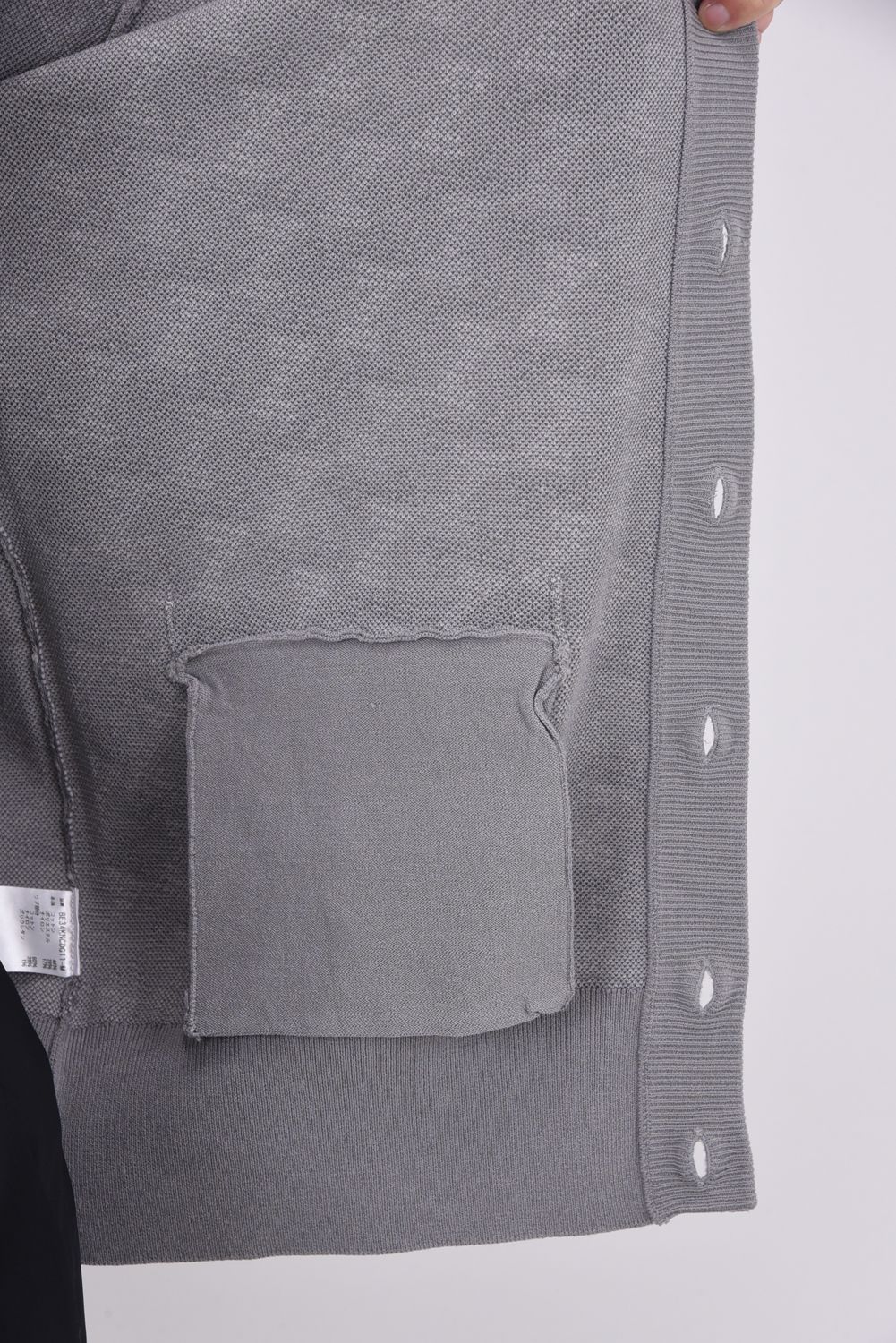 【25AW】 GM JACQUARD KNIT CARDIGAN / GMジャガード ニットカーディガン (グレー)*