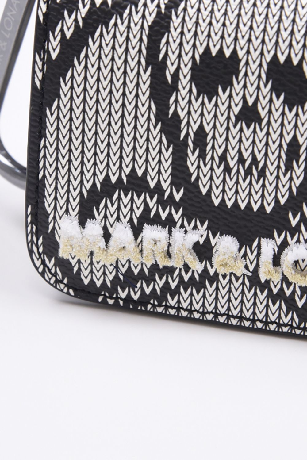 ROMEO BALL POUCH / ニットファブリックプリント ボールポーチ (グレー)