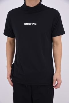 【26SS】 MEN'S TOUR HIGHNECK / ベーシック ブランドロゴ モックネックTシャツ (ブラック)