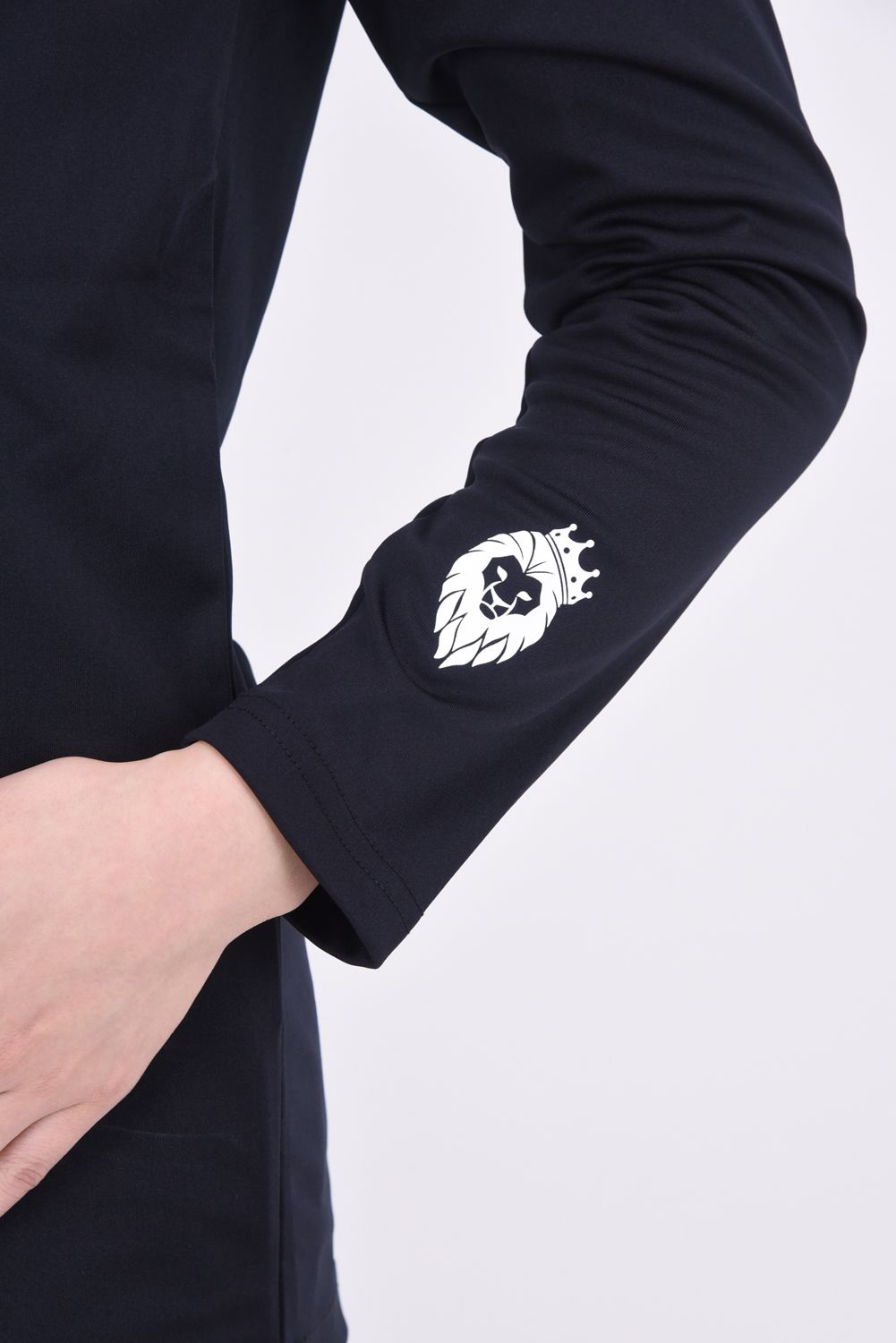【期間限定ポイント10倍】【レディース】 O/L LOGO / MOCK / ブランドロゴ 裏起毛 モックネック (ブラック)