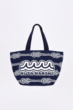 【26SS】 ROPE柄 ECO BAG / ロープ エコバック (ネイビー)