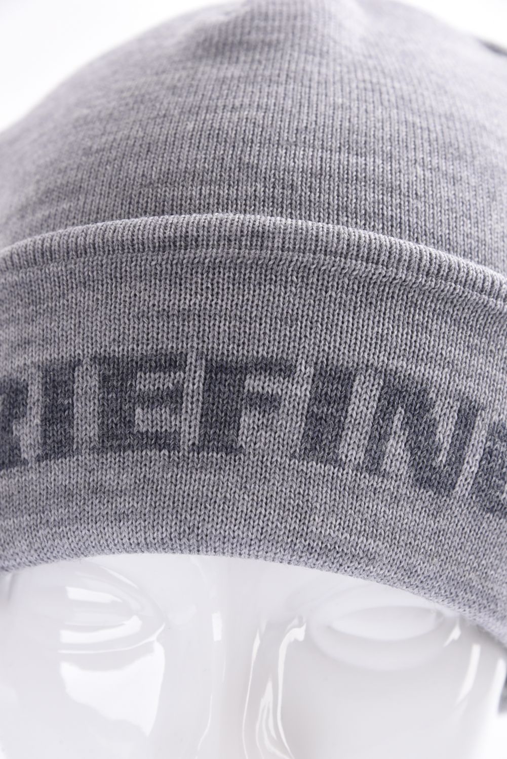 MEN’S WR WOOL KNIT JQ LOGO BEANIE / ジャガート゚ロゴ ウール ビーニー (グレー)