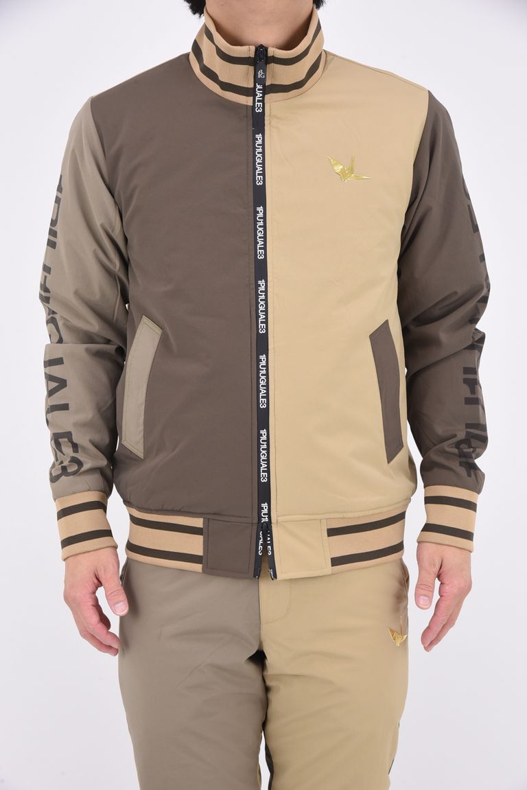 1PIU1UGUALE3 GOLF - CRAZY TRACK JACKET / ロゴ クレイジーパターン  