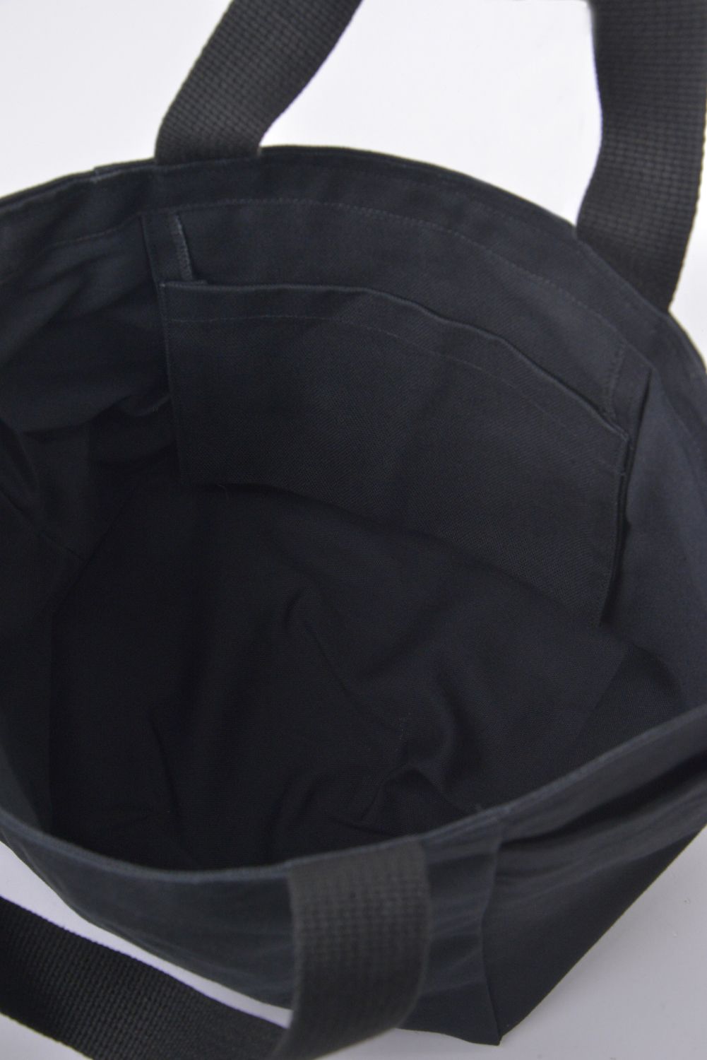 【26AW】 WAVE HEART ECO BAG / ウェーブハートロゴ コットンエコバッグ (ブラック)