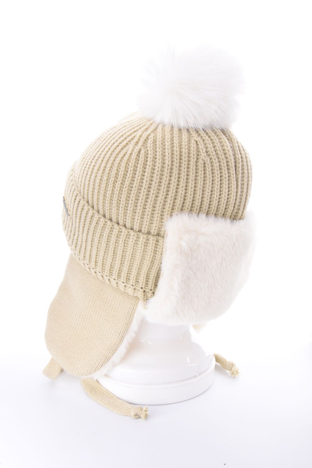 FUR YEAR KNIT CAP / ファーイヤー ニットキャップ (ベージュ)