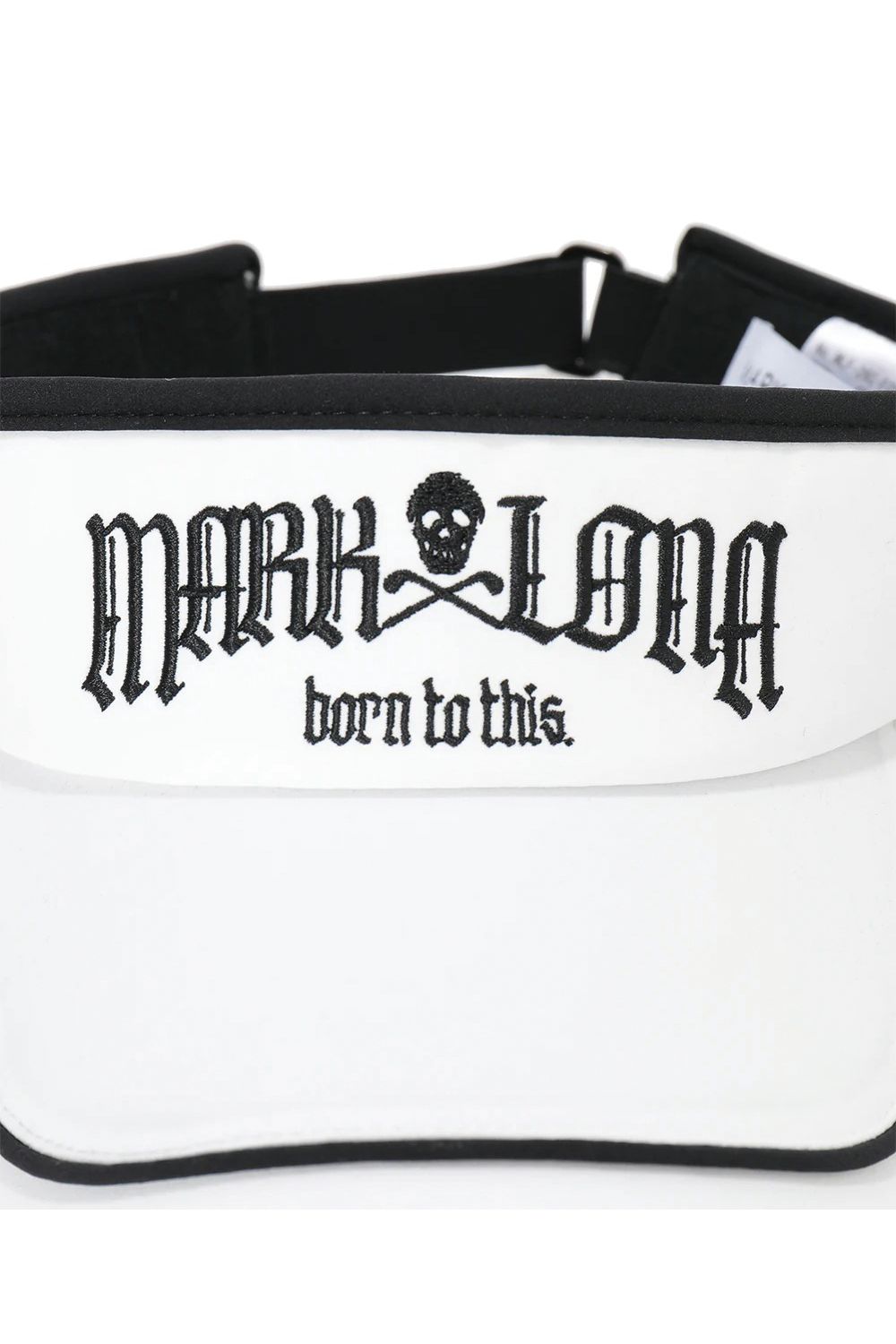 【26AW】 FRAKTUR PIPING VISOR / ブラックレターフォントロゴ パイピング サンバイザー (ホワイト)