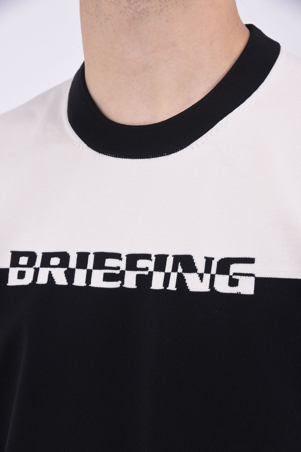 CL WOMEN'S TRICOLOR CREWNECK KNIT（クラシクス ウイメンズトリコロールクルーネックニット ）（BRG243W08）|商品詳細|BRIEFING OFFICIAL SITE ｜ ブリーフィング公式サイト