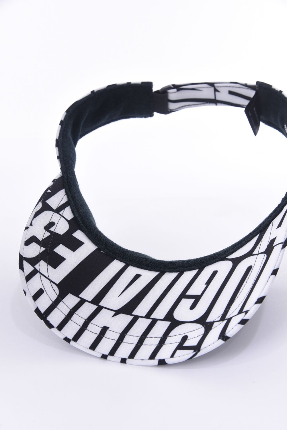 VISOR / 総柄ロゴ サンバイザー ブラック