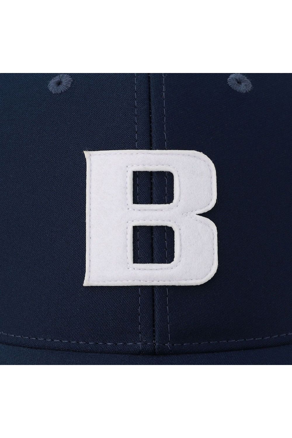 【26SS】 MEN’S PUNCHING MESH INITIAL CAP / イニシャルワッペン パンチングメッシュキャップ (ネイビー)