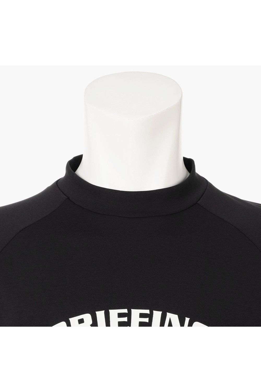 【26SS】 MEN’S COLLEGE LOGO HIGHNECK / カレッジロゴ リラックスフィット モックネックTシャツ (ブラック)