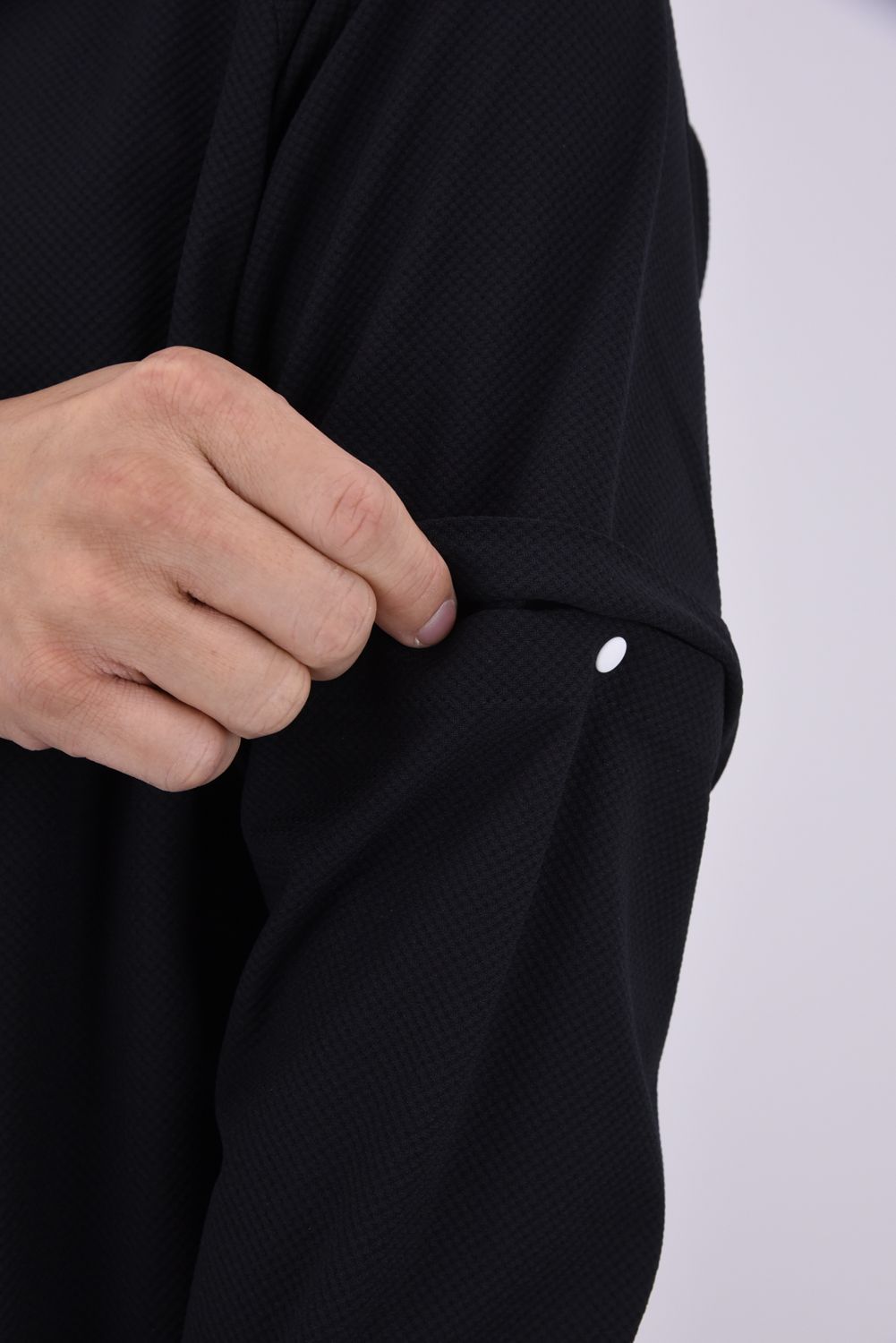 【26AW】 MENS DETACHABLE PANTS / ワッフル生地 ヘムデタッチャブル 2WAYパンツ (ブラック)*