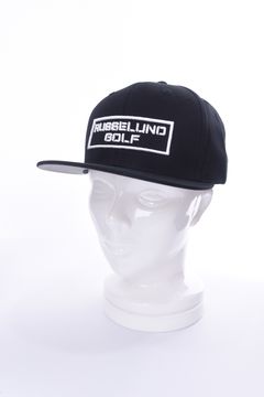 RS GOLF MESH CAP / ボックスロゴ フラットキャップ (ブラック)