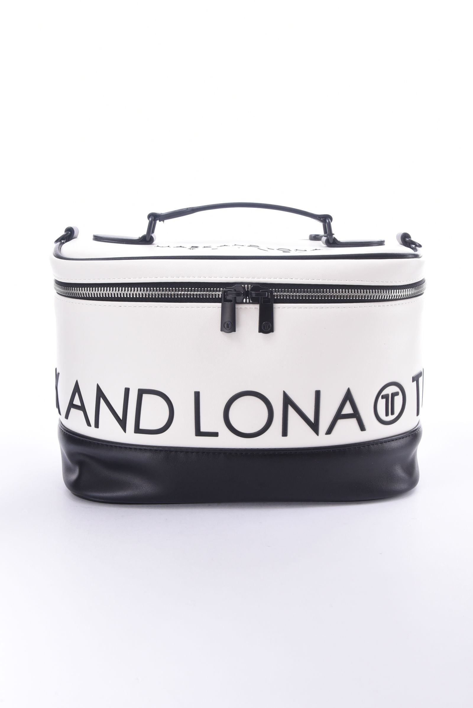 【26SS】【T-LINE】 VELOCITY VANITY BAG / モノトーン シンセティックレザー バニティバッグ (ホワイト)